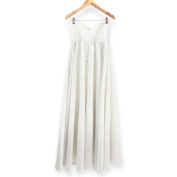 Mestiza New York NEW White Puff Puff Strapless Ball Gown - Women's‎ Size 6 - Picture 11 of 16